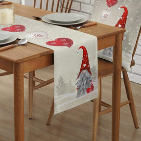 Caminos de Mesa, Decoración Navideña, Copos de Nieve, Gnomo.