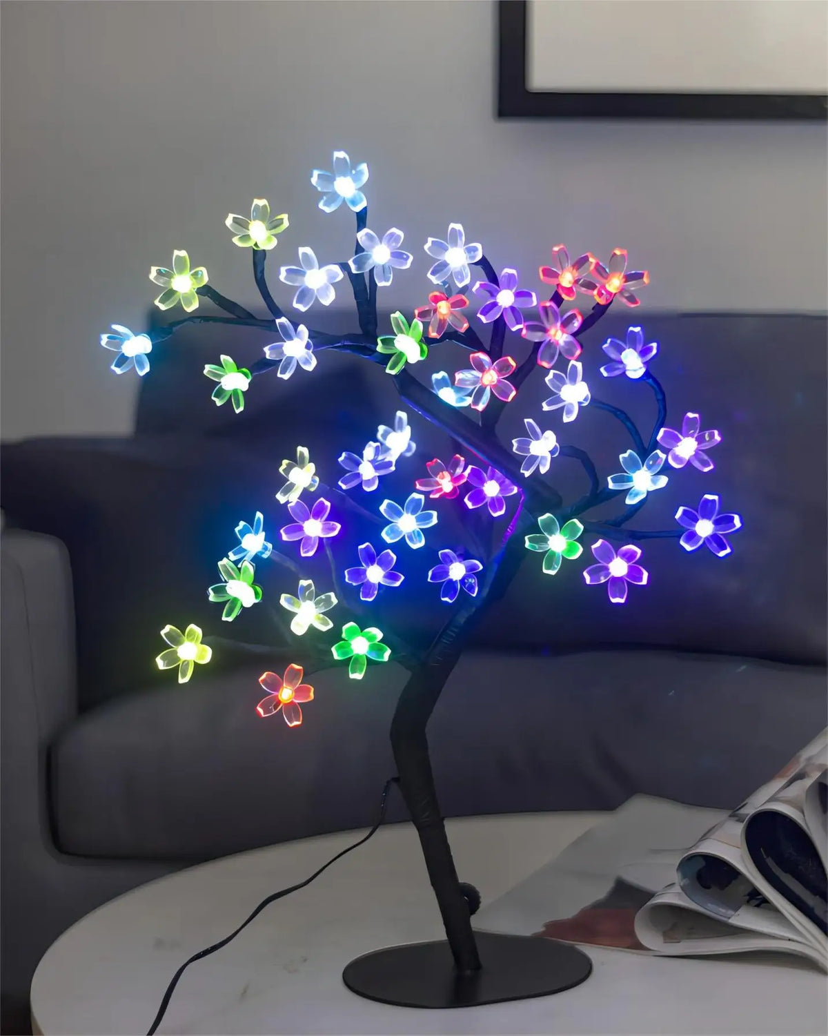 Luz LED USB, Árbol de Cerezo en Flor, Decoración del Hogar, Navidad.