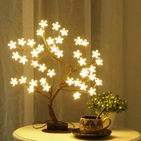 Luz LED USB, Árbol de Cerezo en Flor, Decoración del Hogar, Navidad.